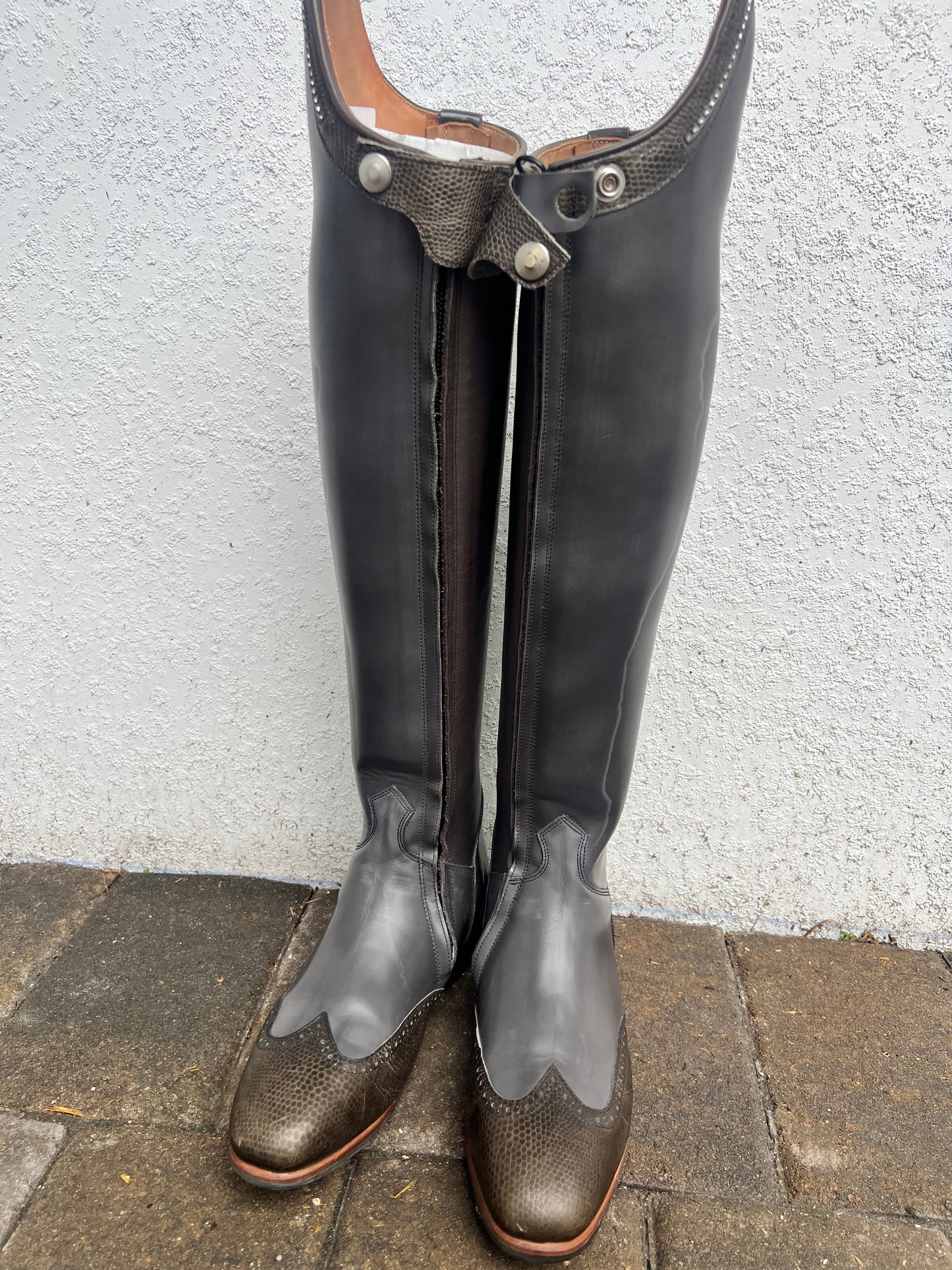 Grey Celeris Dressage Boots, Size EU40.5/US10