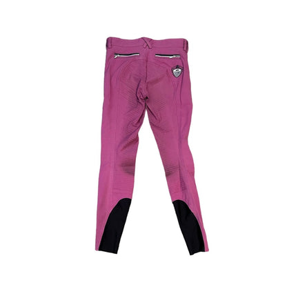 Equiline Pink Full Grip Breeches, Size 26