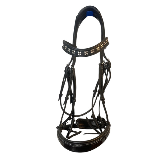 Red Barn Pace Double Bridle with MacRider Noseband